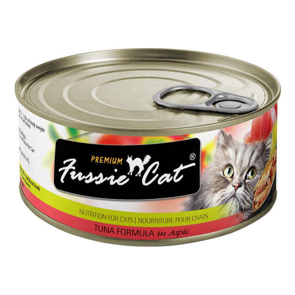 Fussie Cat 黑鑽 (純吞拿魚) 貓罐頭 80g