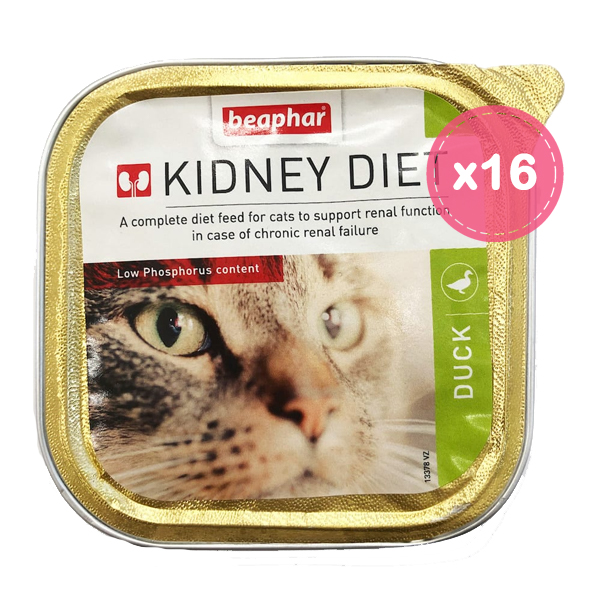 Beaphar Kidney Diet 腎臟保健配方貓罐頭 - 鴨肉 100g (16盒)