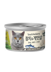 Meowow 高級白吞拿魚+蟹肉貓湯罐 80g