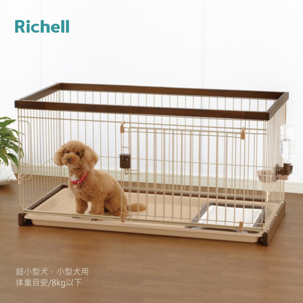 Richell 寵物木製簡單打掃圍欄 120-60