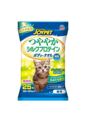 JOYPET 貓用蠶絲蛋白快乾型濕紙巾 25枚