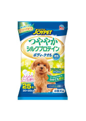 JOYPET 狗用蠶絲蛋白快乾型濕紙巾 (小型犬) 25枚