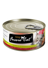 Fussie Cat 黑鑽 (吞拿魚+三文魚) 貓罐頭 80g
