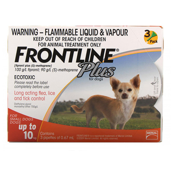 Frontline Plus 犬用殺蚤除牛蜱滴劑 (10kg以下)